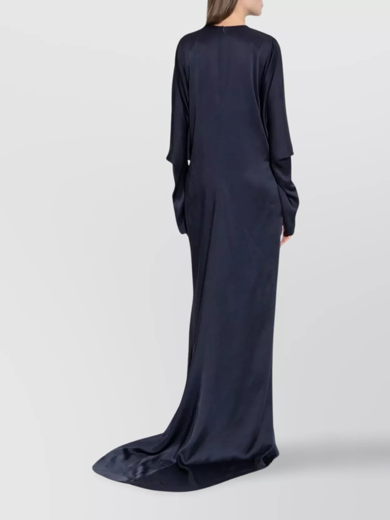 Stella Mccartney Draped Knot Long Sleeve Wrap Dress