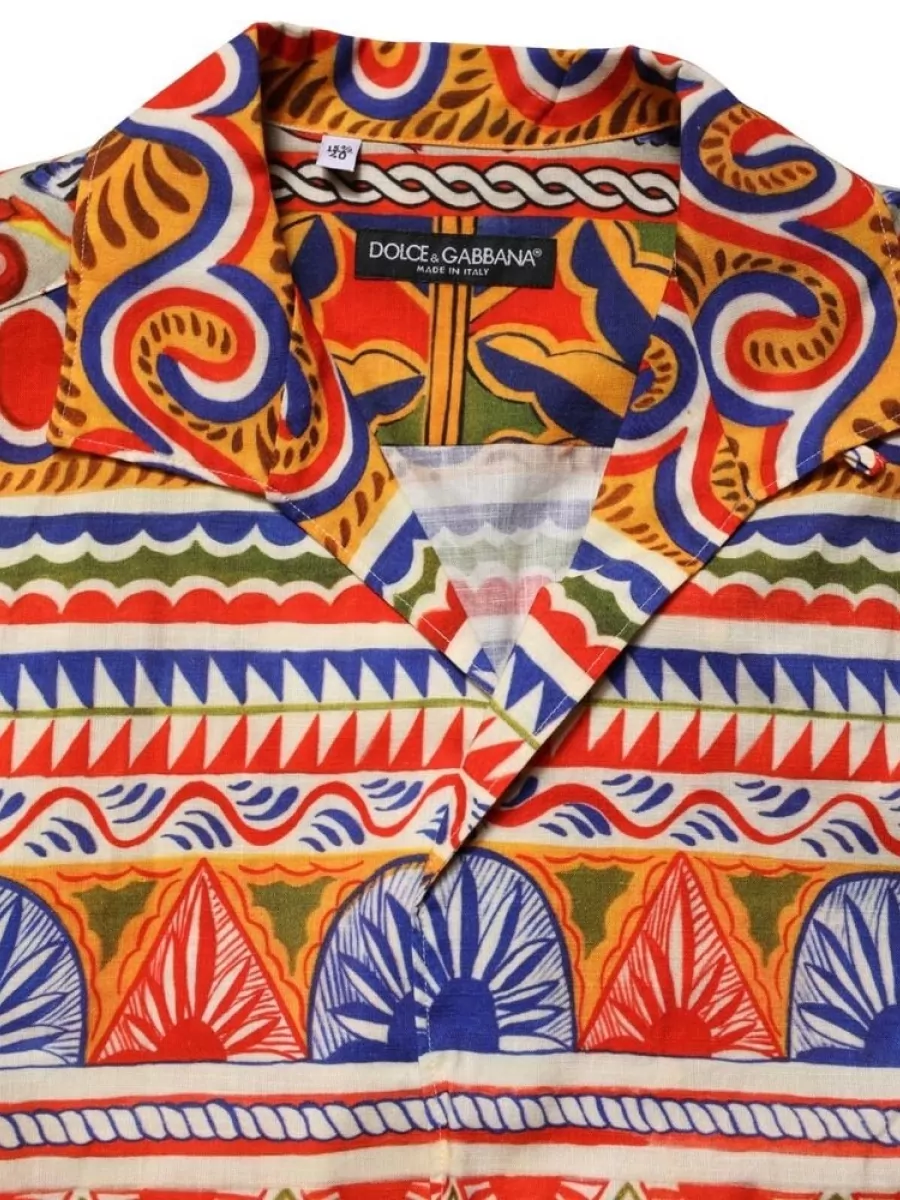 Dolce&Gabbana Cotton printed polo shirt