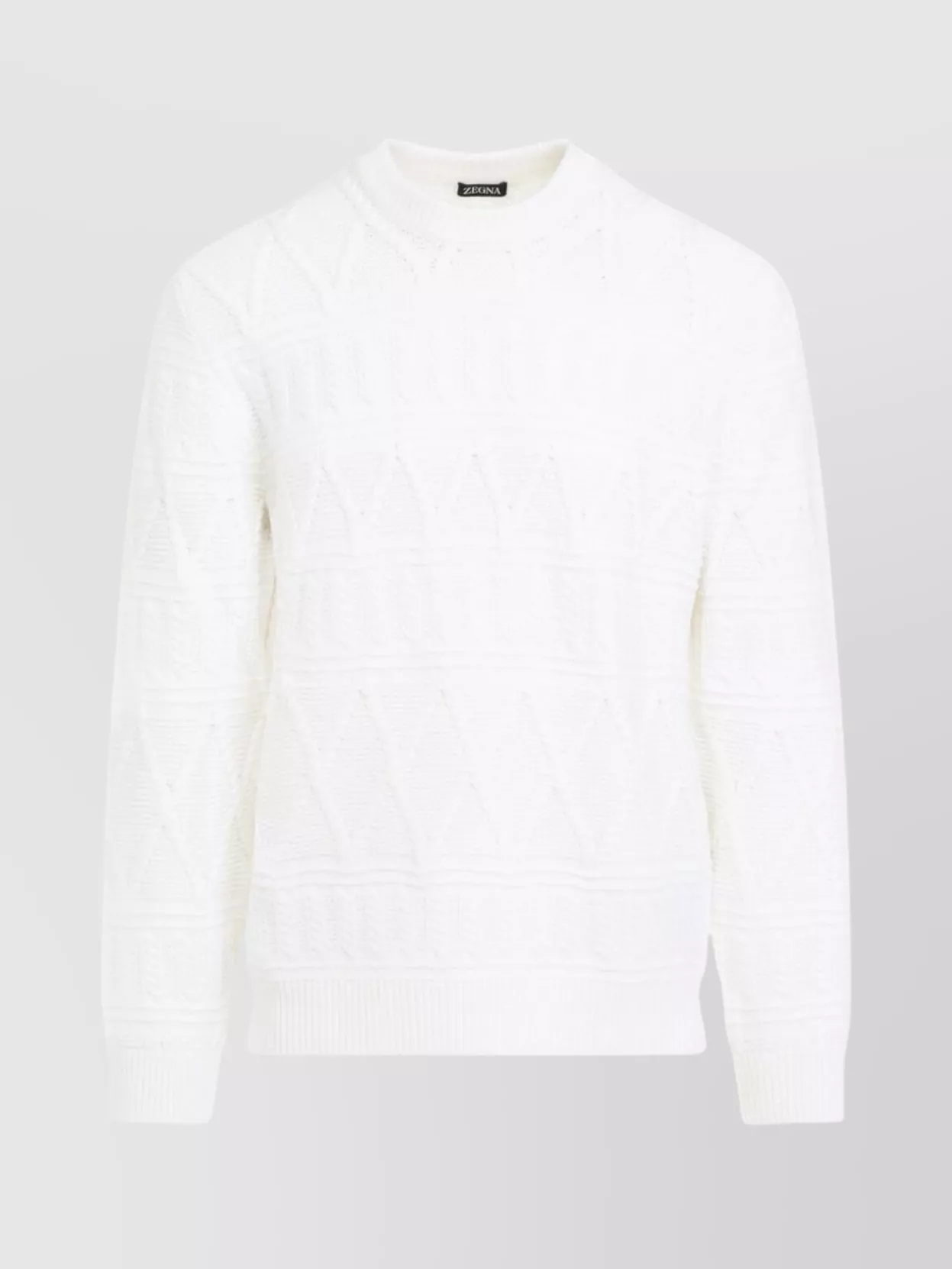 Zegna Pure Merino Wool Crew Neck Sweater