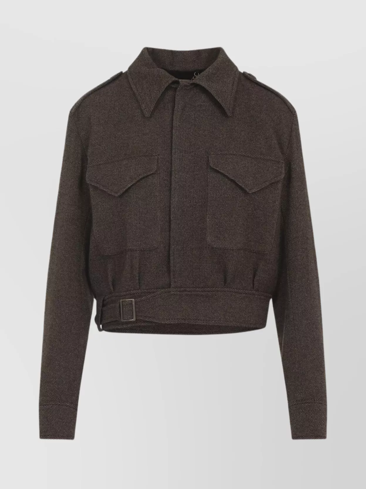 Ralph Lauren Maddison Bomber Jacket Belted Hem In Brown