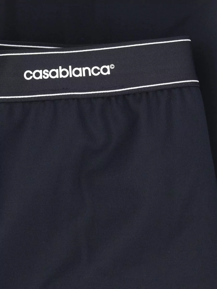 Casablanca Virgin Wool Straight Trousers