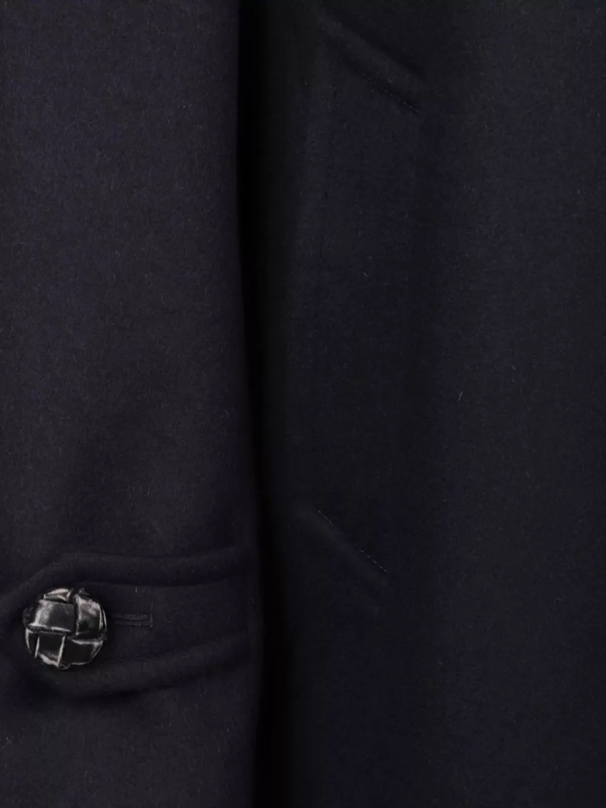 Prada Coat With Button Detailing And Side Pockets In Black