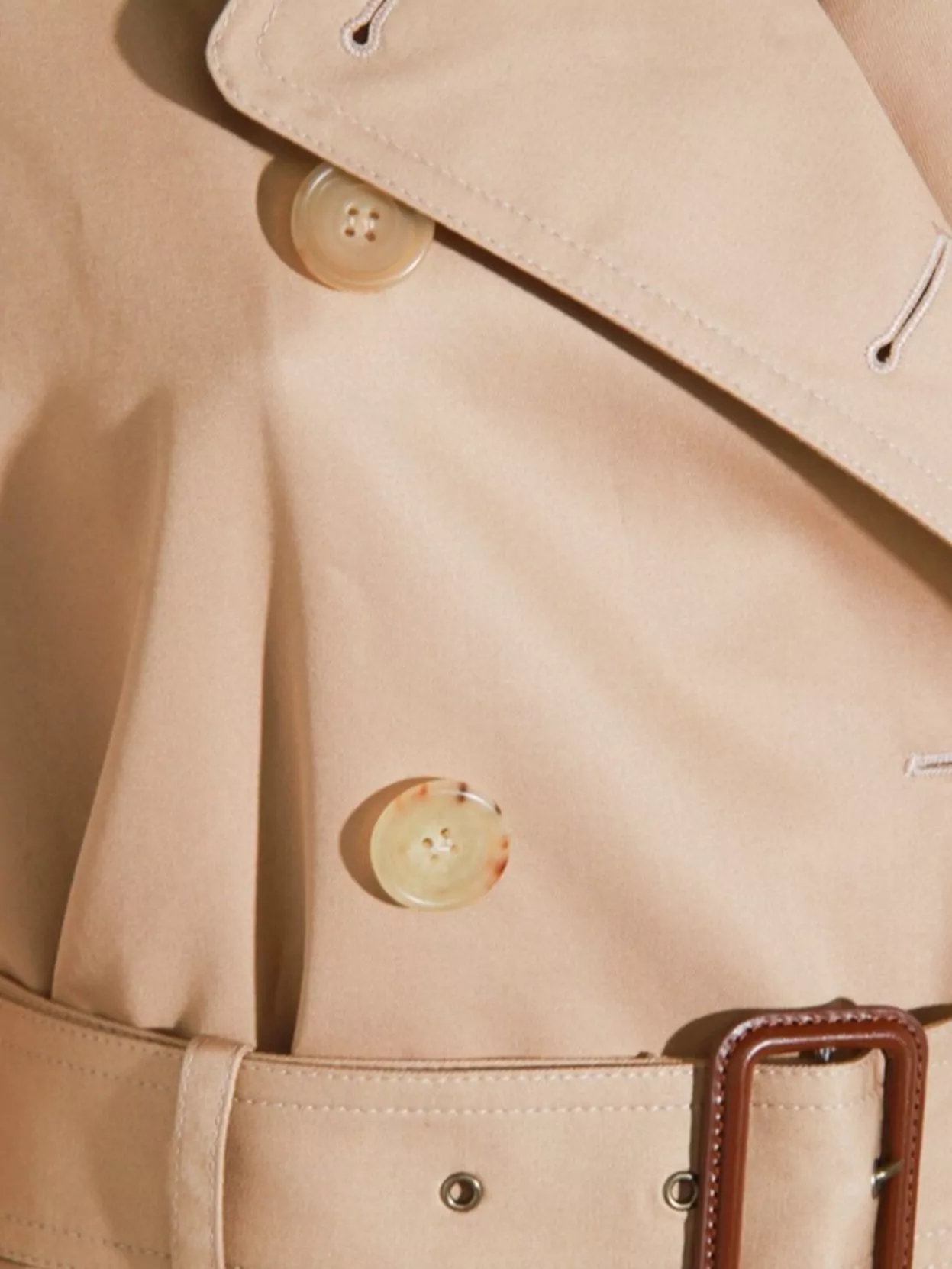 Chloé Belted Double-breasted Overcoats Epaulettes In Neutral