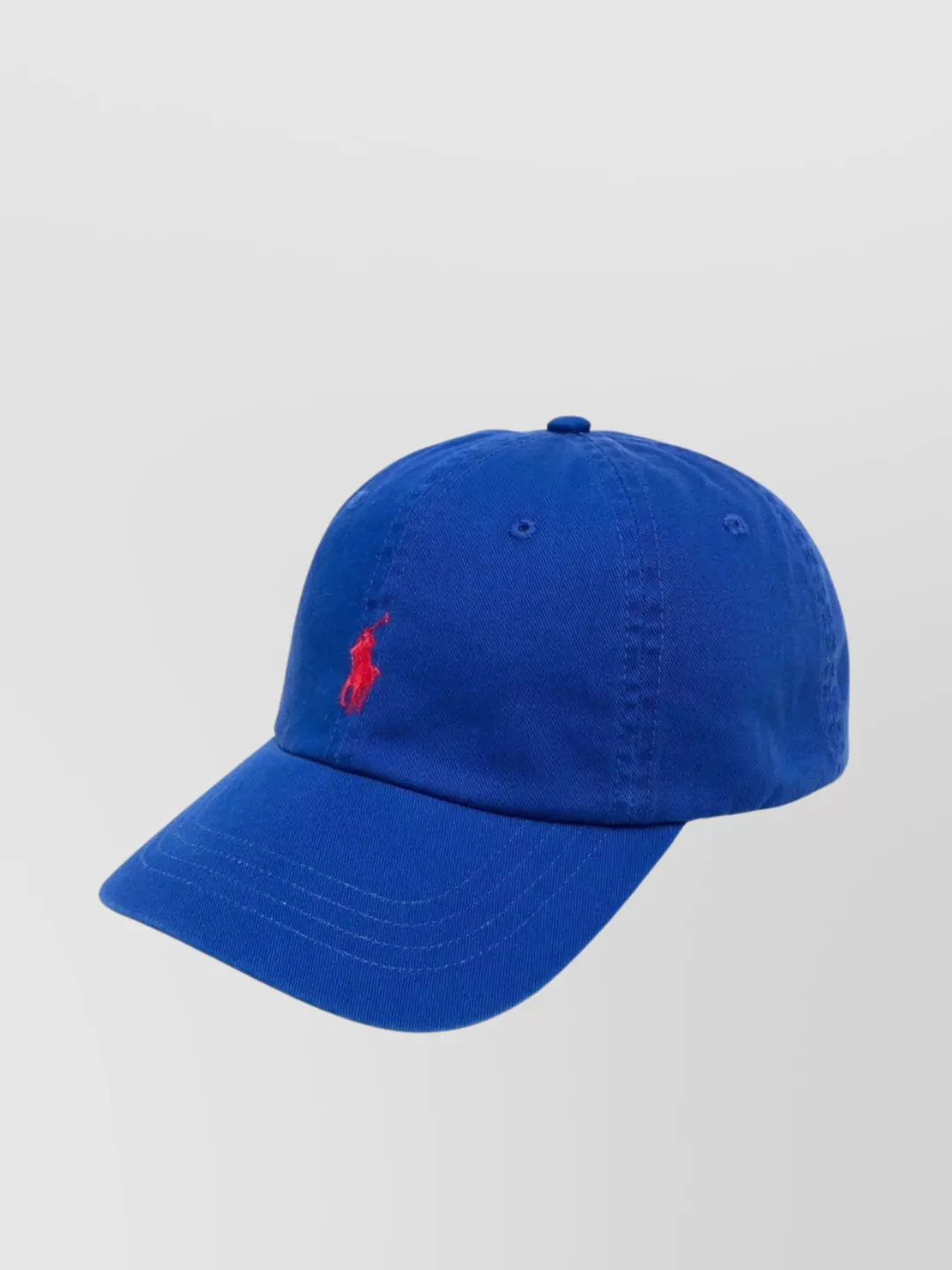 Shop Polo Ralph Lauren Classic Ventilated Six-panel Cap With Top Button In Blue