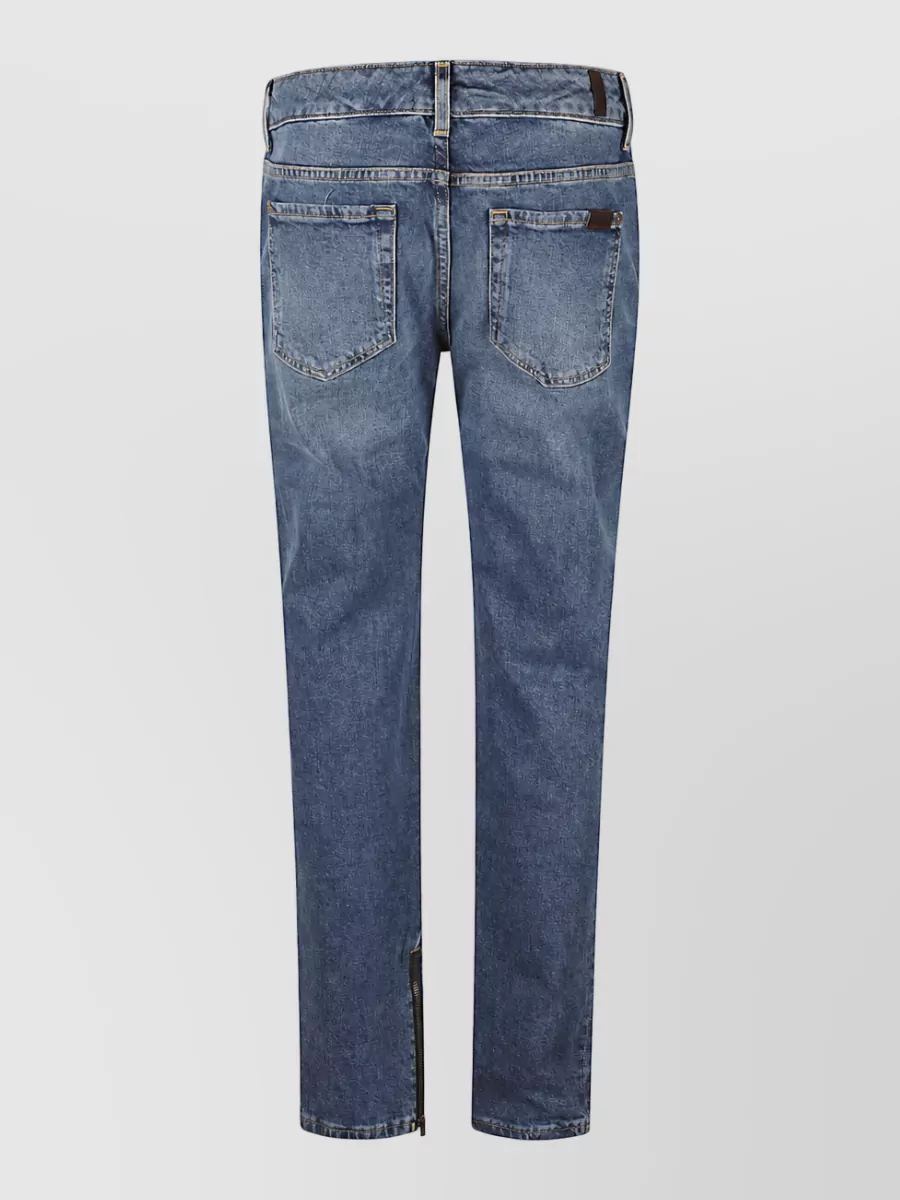 7 For All Mankind Mid-Rise Skinny Jeans