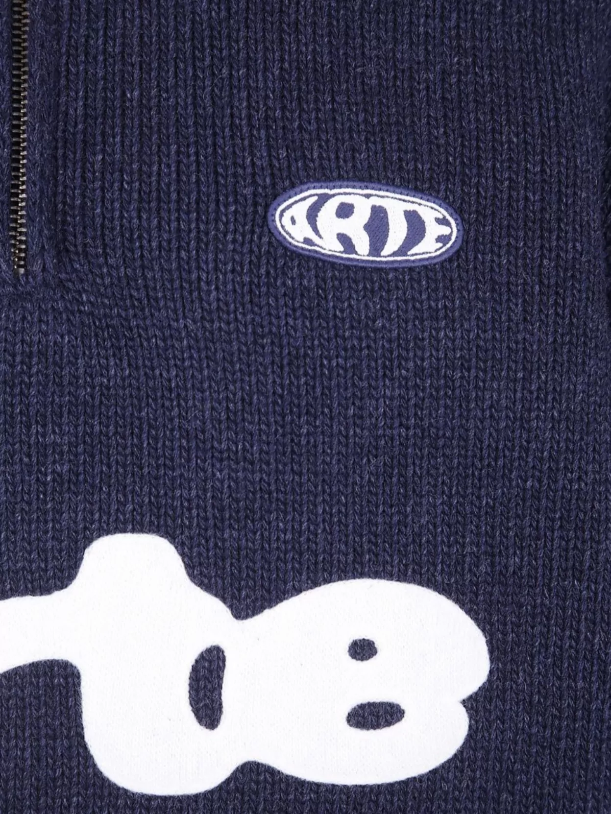 Arte Antwerp Ribbed Cuff Knit Polo Sweater Design