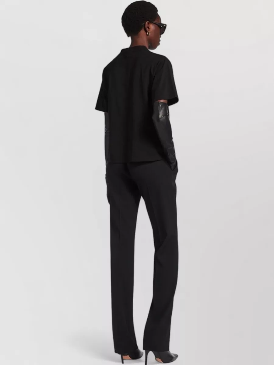Balenciaga Printed Cotton Crew Neck T-Shirt
