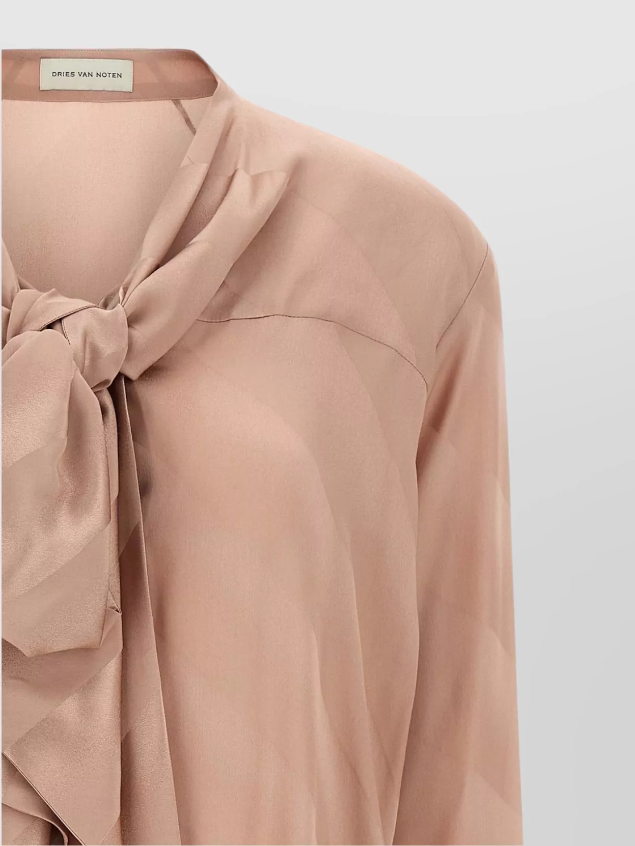 Dries Van Noten Long Sleeve Shirt Bow Detail