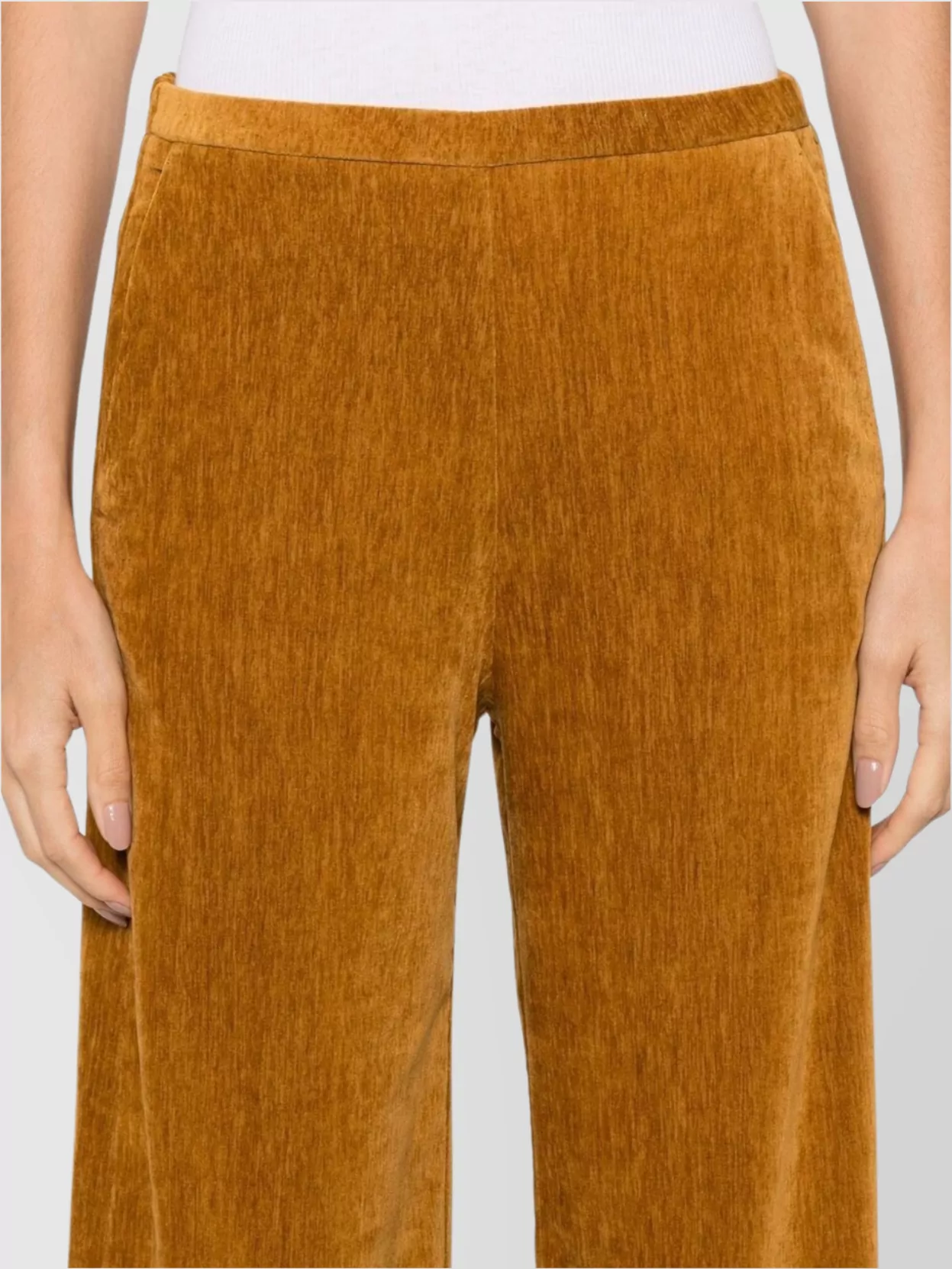 Forte Forte High-Rise Wide-Leg Velvet Trousers