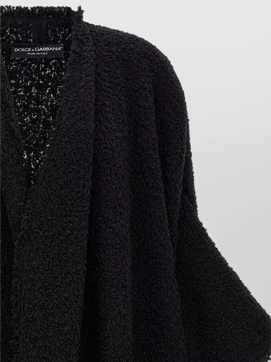 Dolce&Gabbana Bouclé Oversized Cape