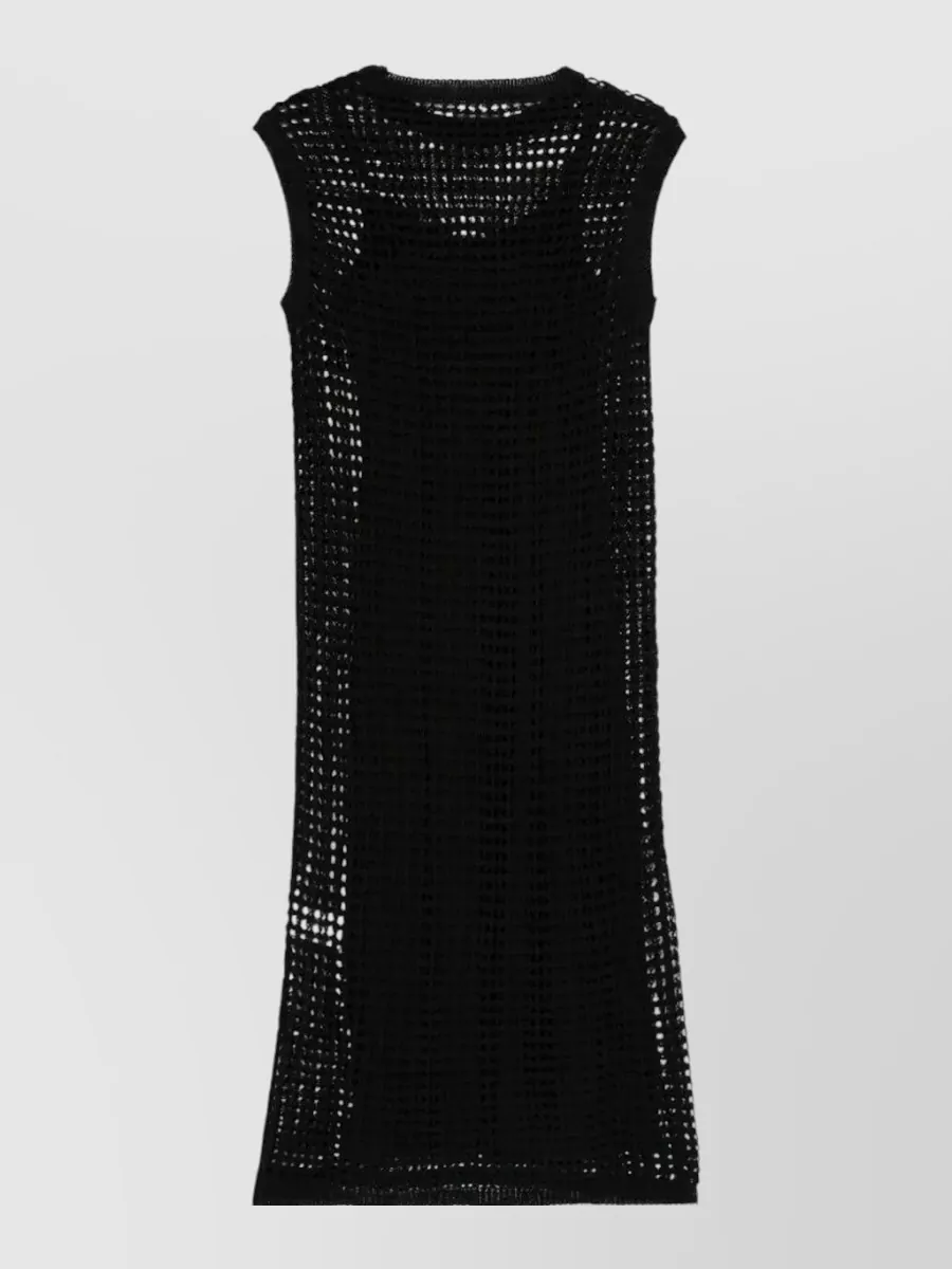 Roberto Collina mesh-knit sleeveless midi dress