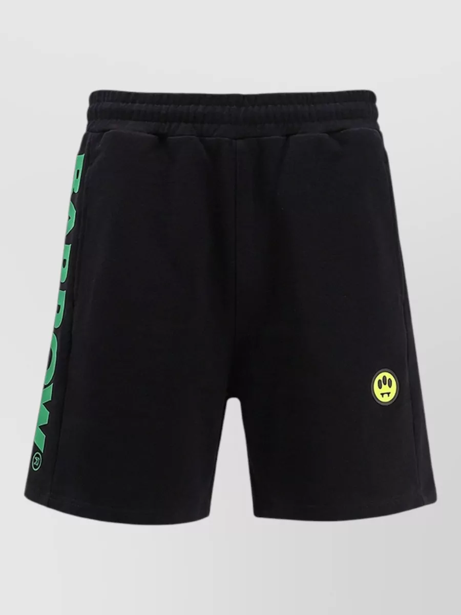 Barrow Cotton Logo-Print Chino Bermuda Shorts