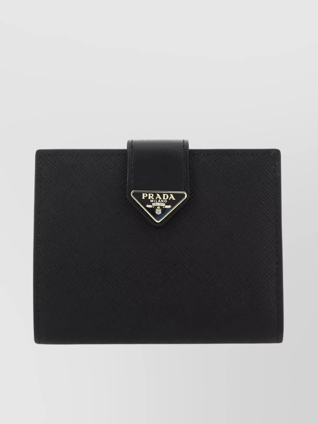 Prada Small Logo-plaque Saffiano Leather Wallet