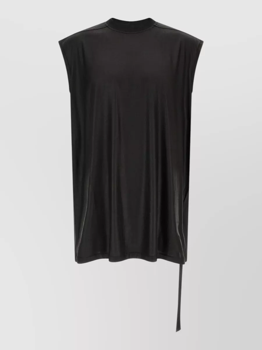 Rick Owens Drkshdw acetate oversized sleeveless crew neck top