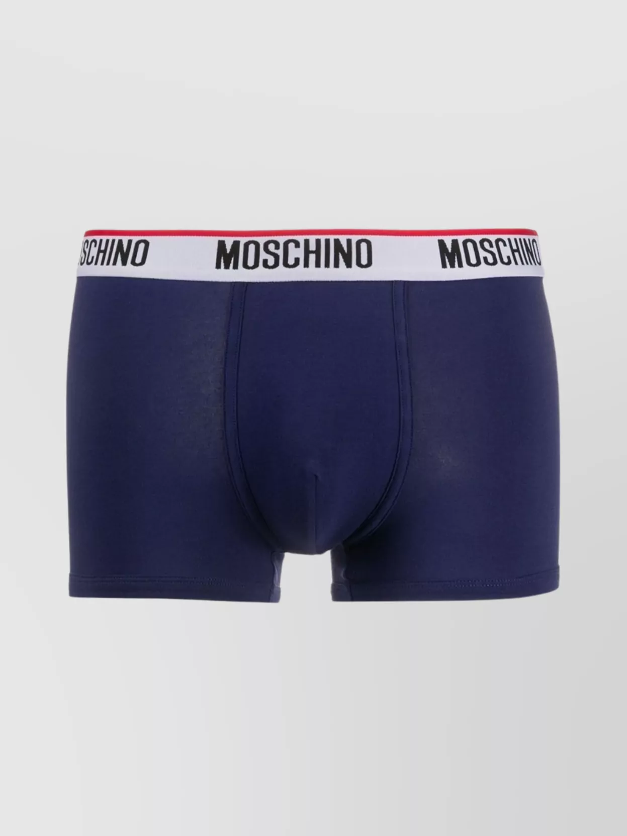 Shop Moschino Flexible Waistband Stretch Socks In Blue