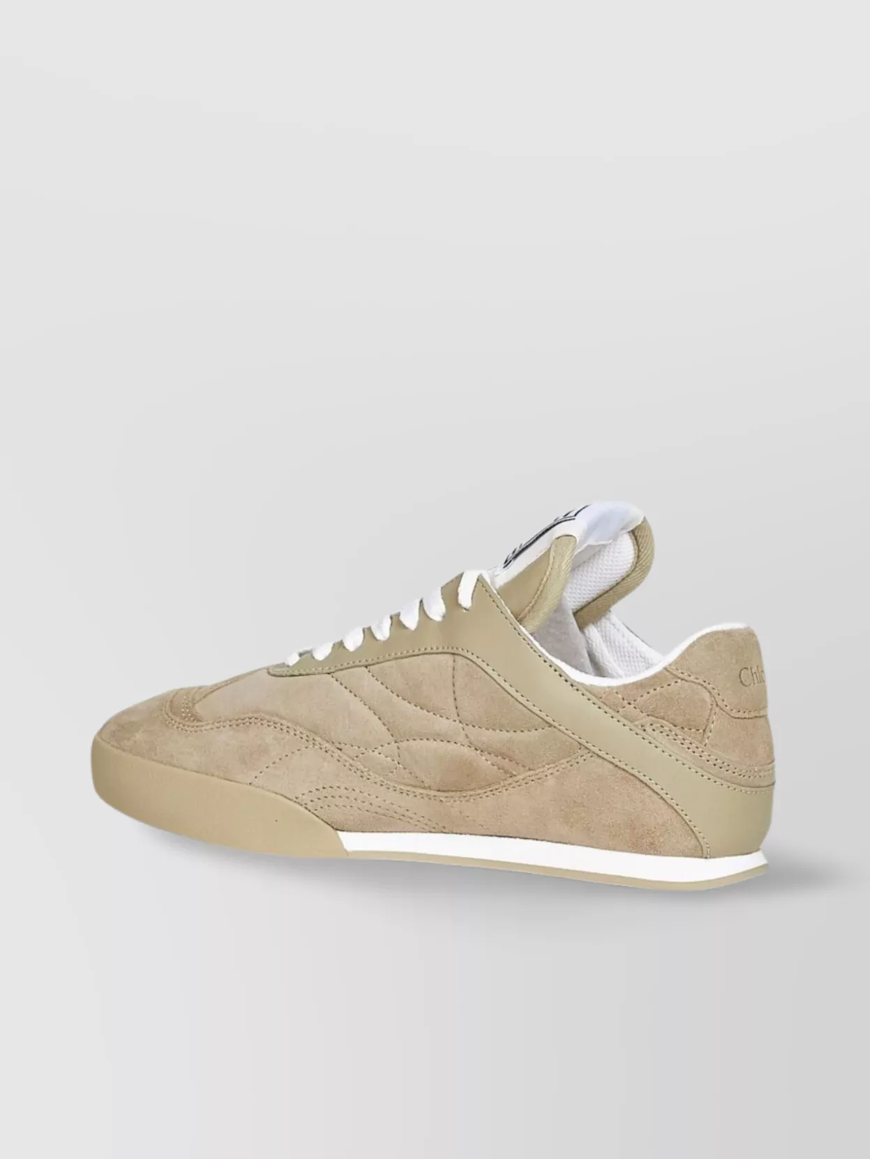 Chloé Quilted Low-Top Lace-Up Rubber Shoes