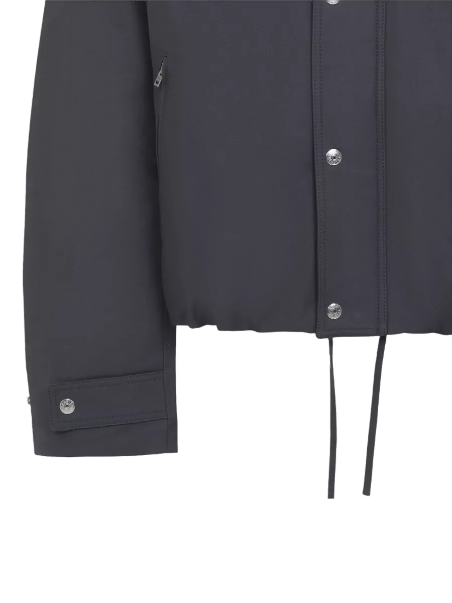 Acne Studios Organic Cotton Cropped Relaxed-Fit Bomber Jacket