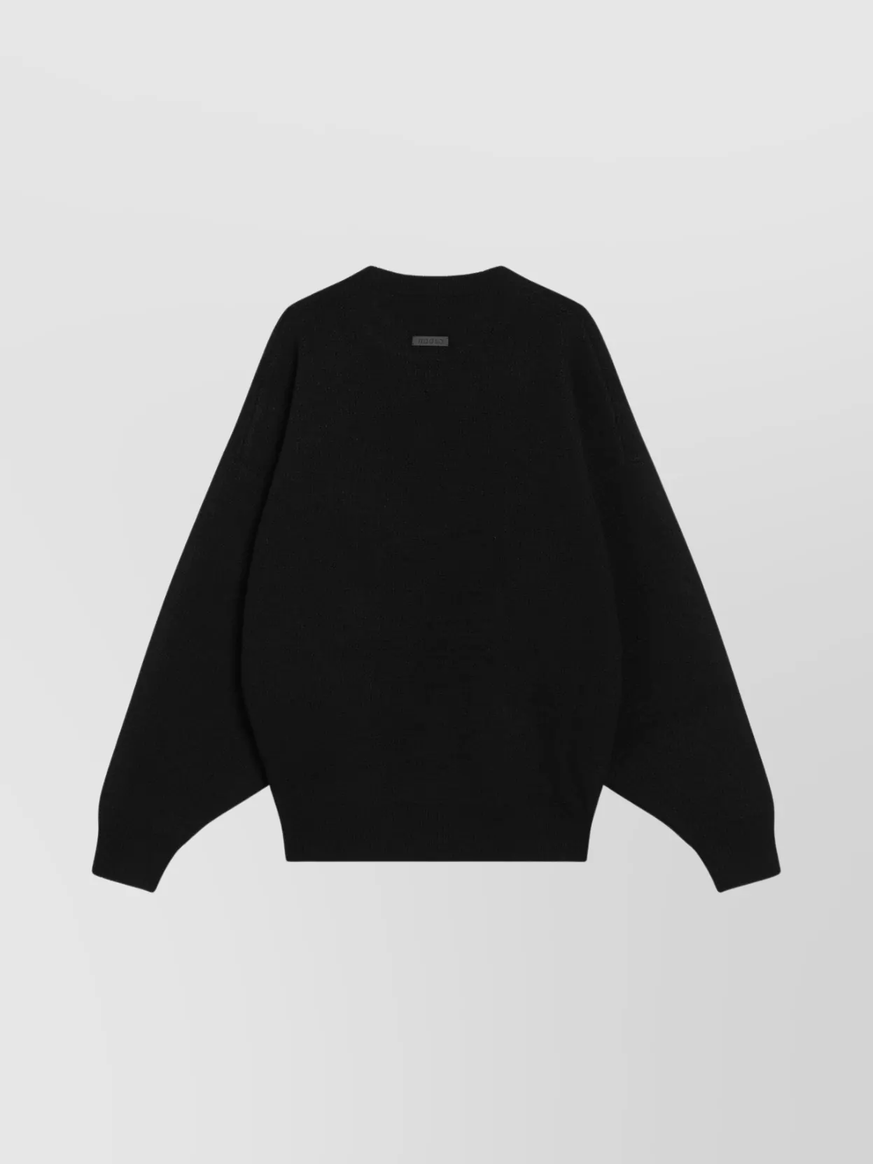 Fear Of God Wool Crewneck Sweater With Ribbed Cuffs And Hem In Black