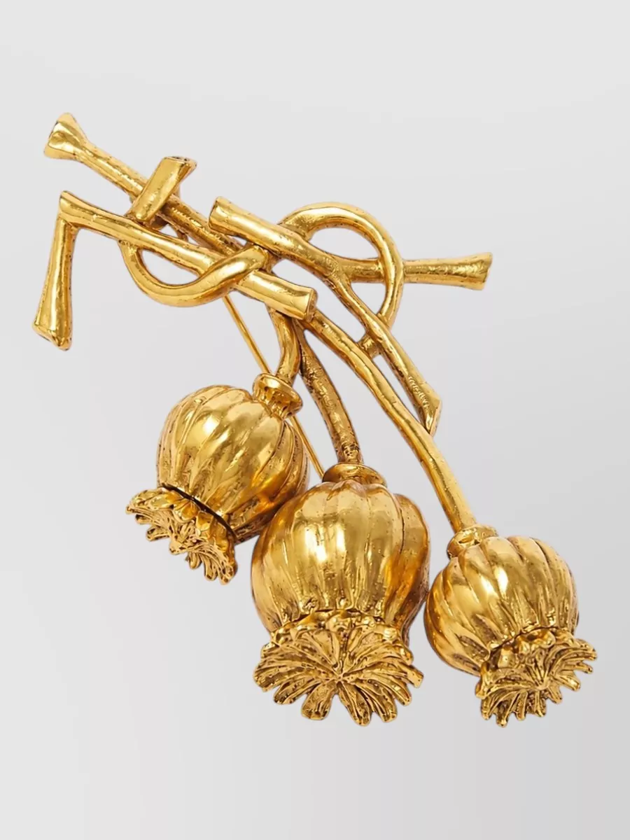 Saint Laurent Crystal-Embellished Brooch