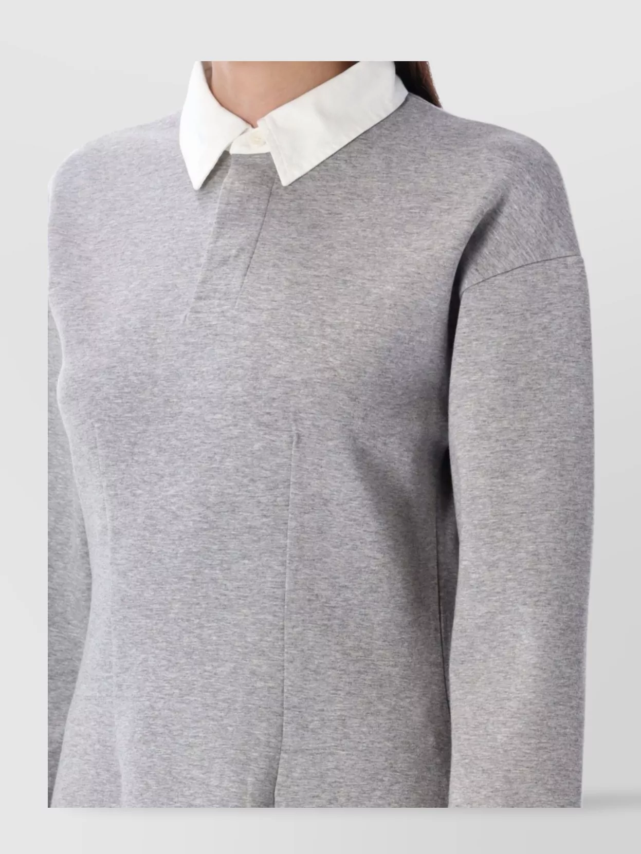 Jw Anderson Polo Mini Dress Long Sleeves