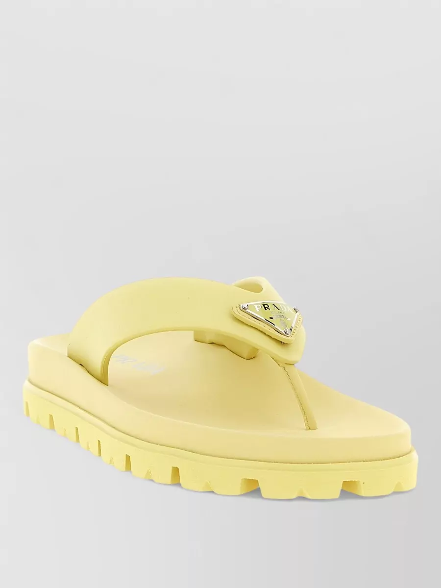 Prada Rubber Thong Sandals