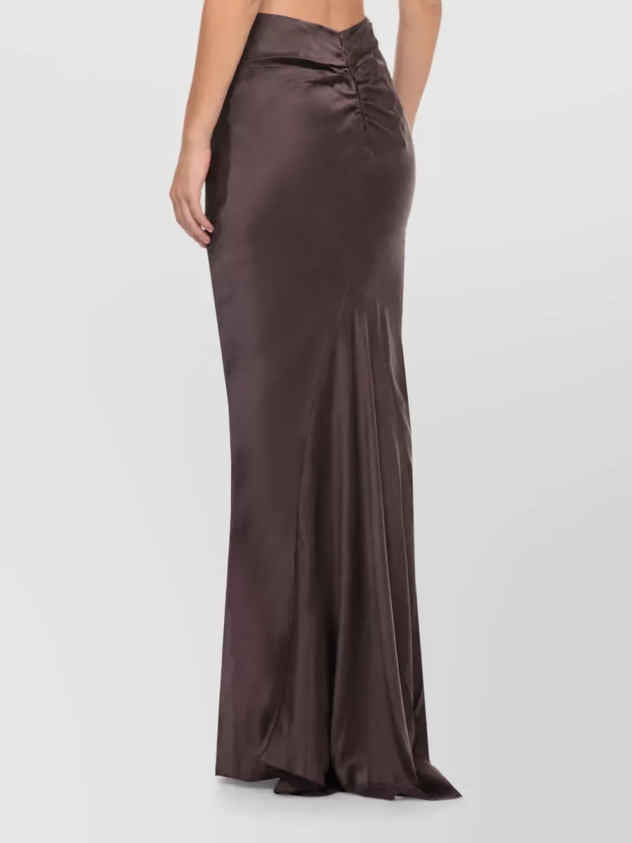 The Andamane Silk Midi Skirt