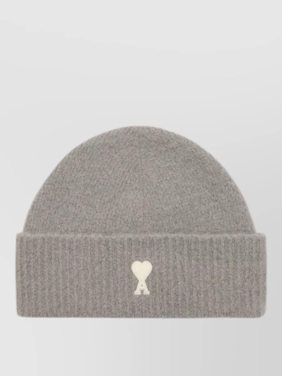 Ami Paris alpaca knit beanie