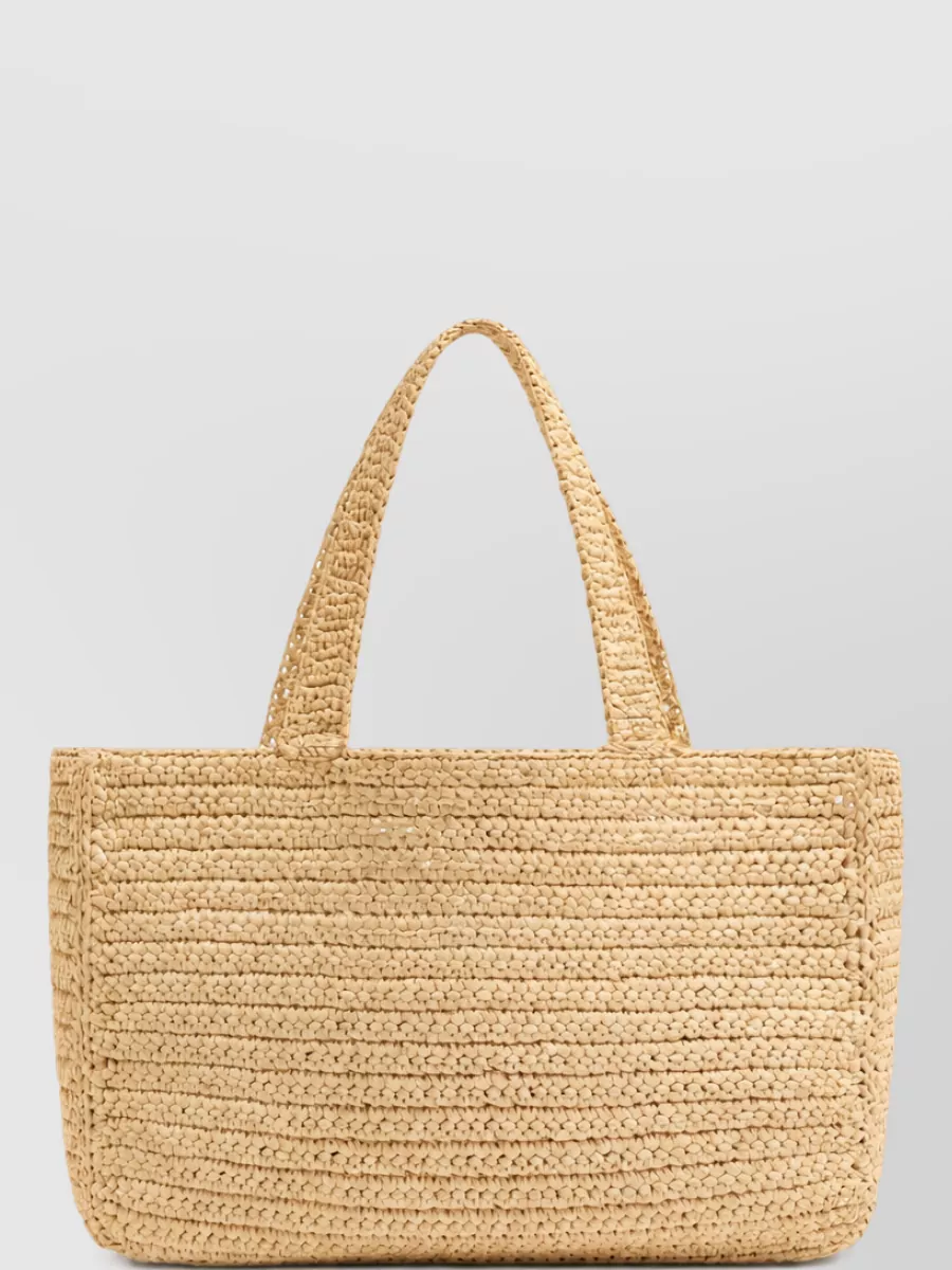 Valentino Raffia Beach Bag