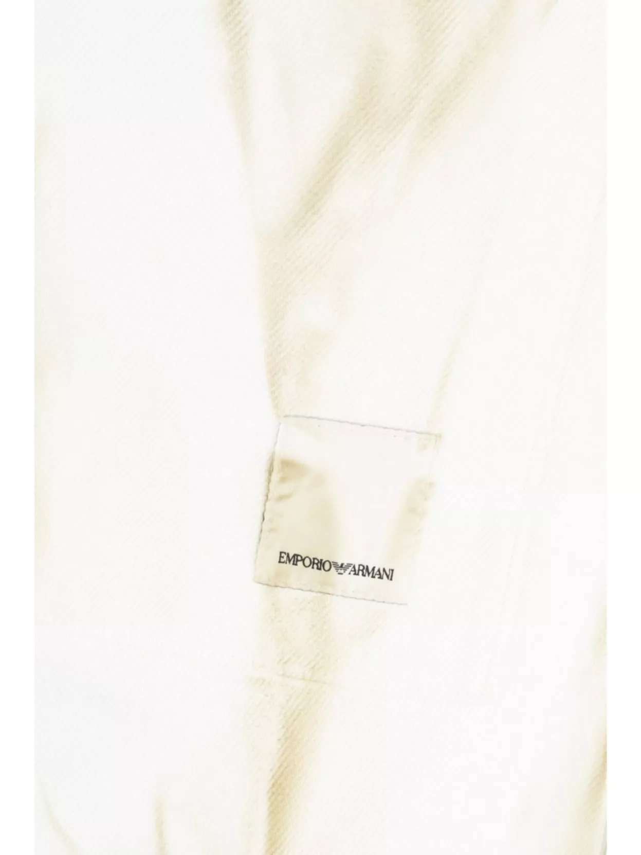 Emporio Armani Trousers With Back Pockets And Belt Loops In White