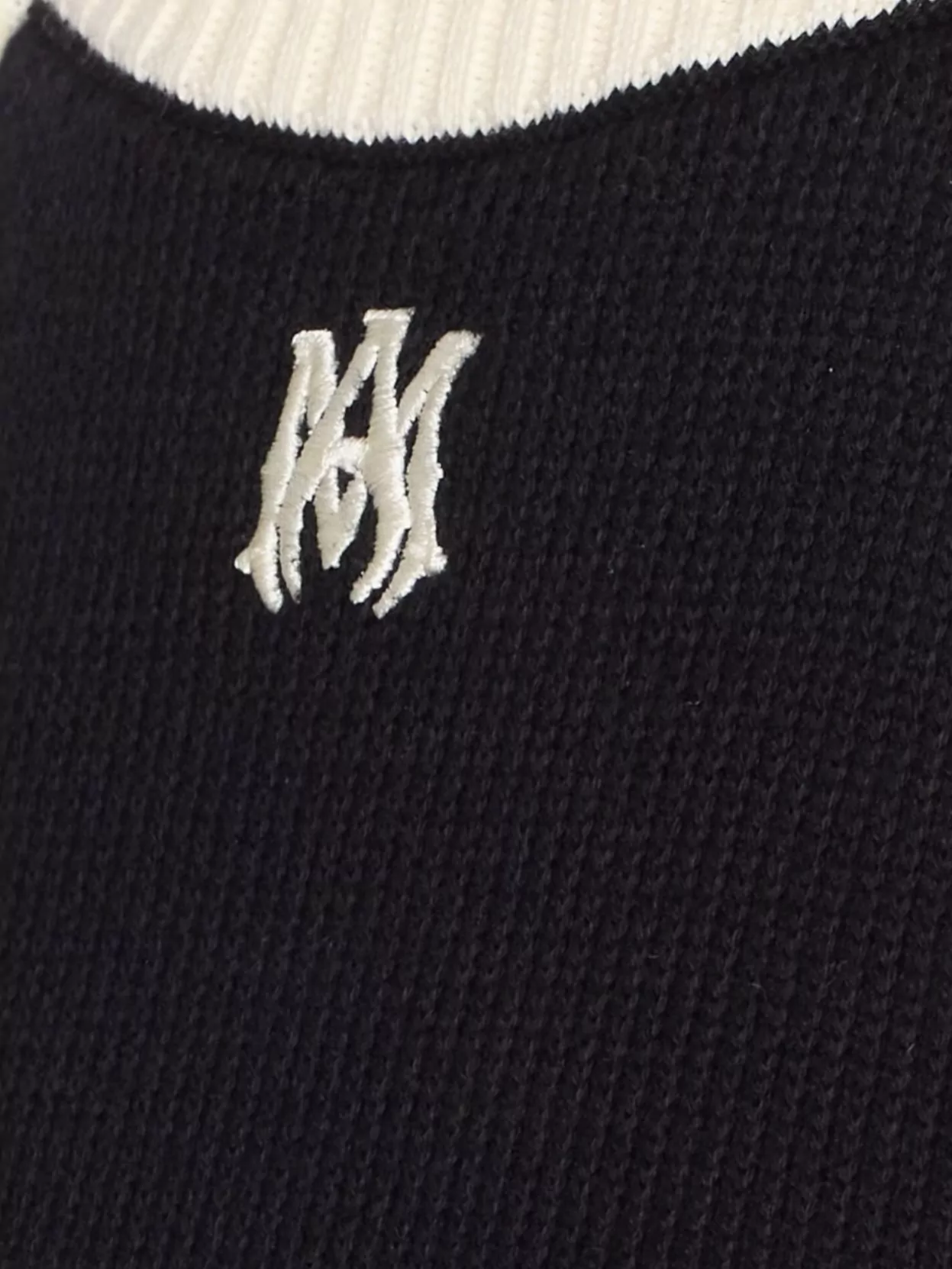 Amiri Cropped Tank Top Embroidered Logo