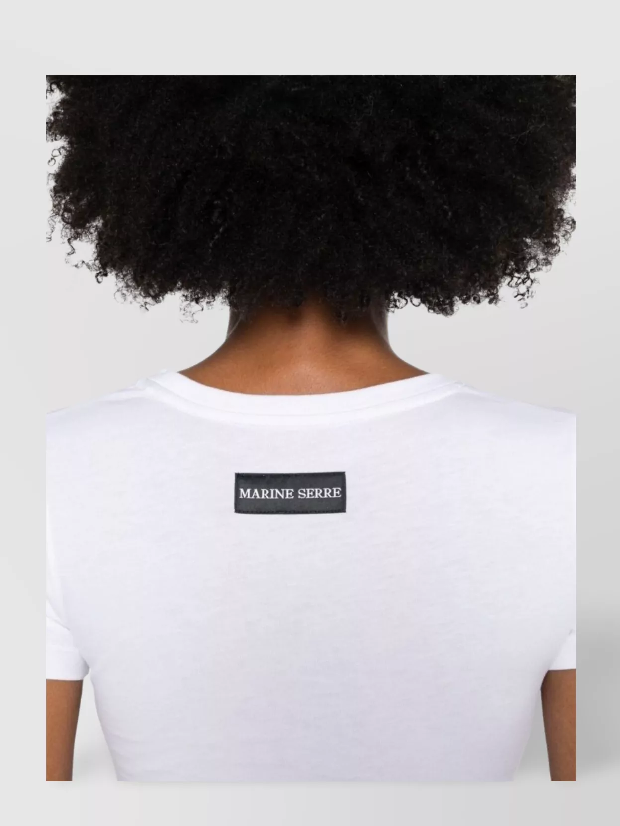 Marine Serre Organic Cotton Crew Neck T-Shirt