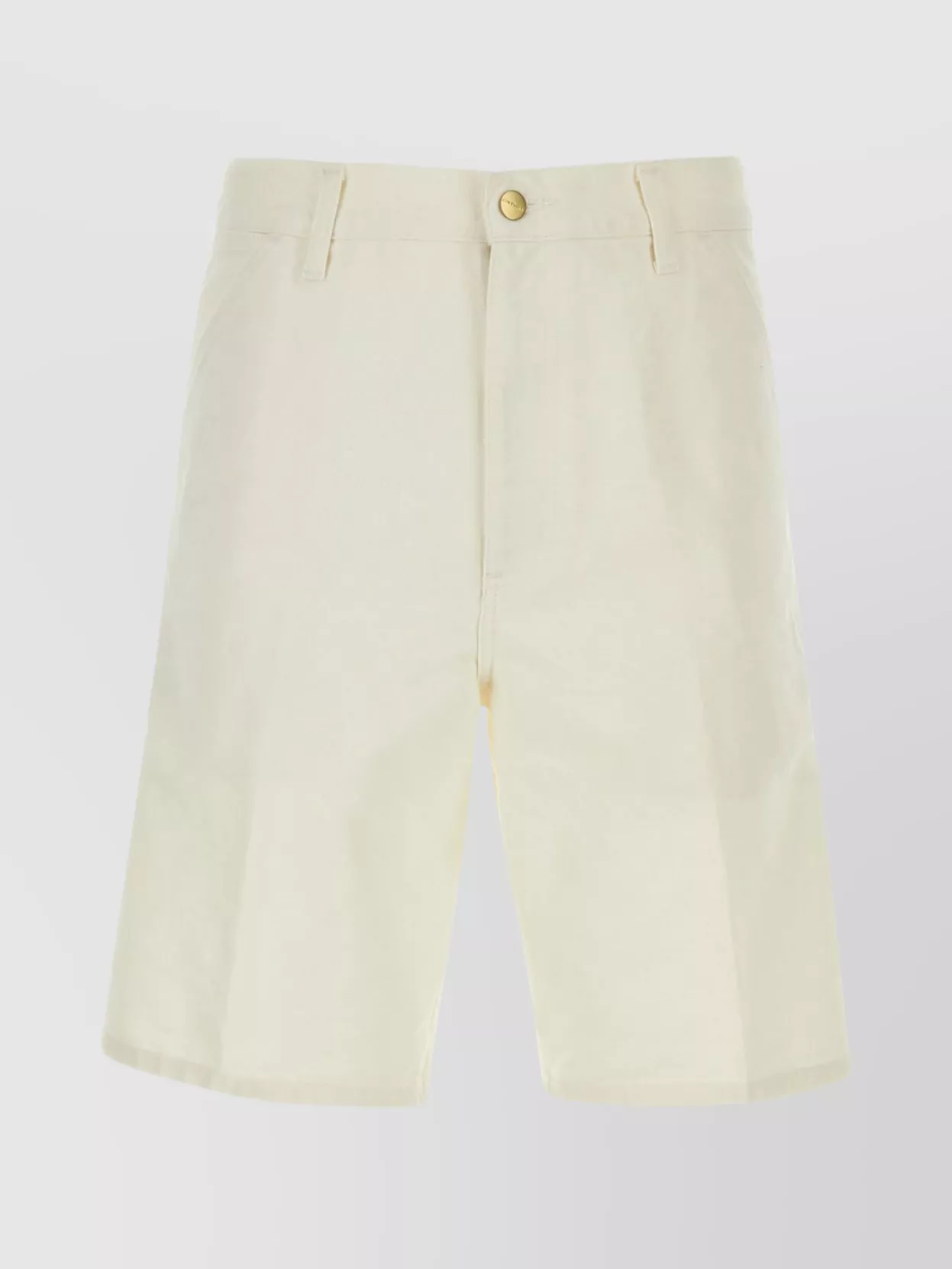 Carhartt Cotton Shorts With Knee Patch Pockets In White