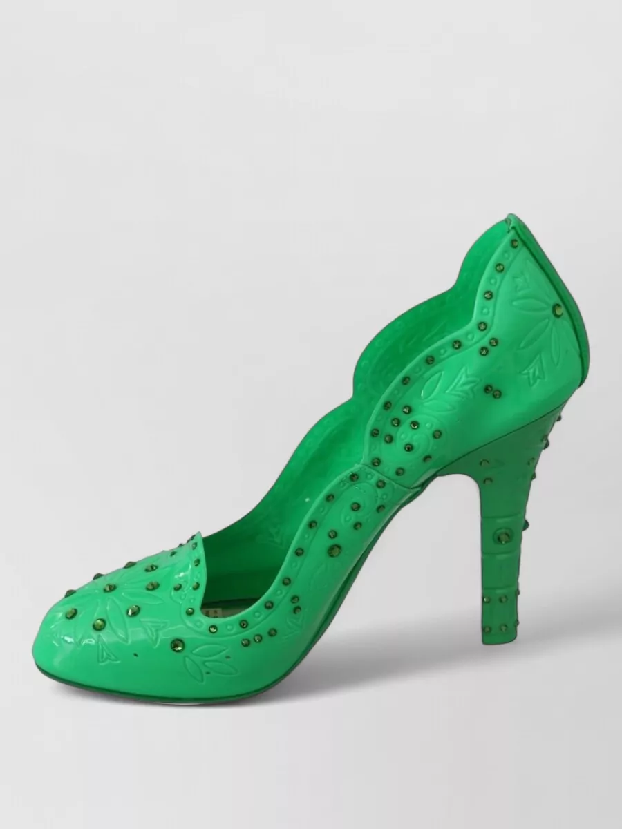 Dolce&Gabbana Crystal Embellished Cutout Pumps