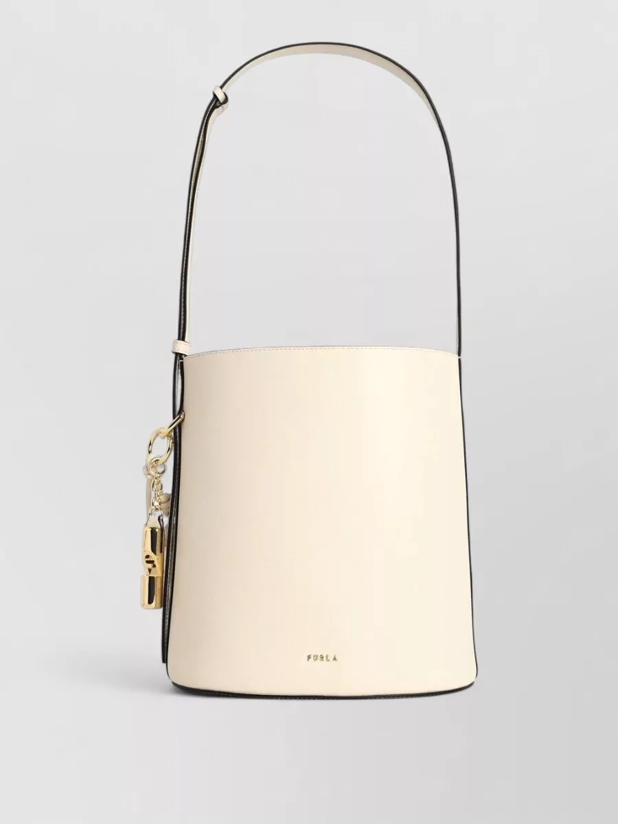 Furla Small Leather Bucket Bag