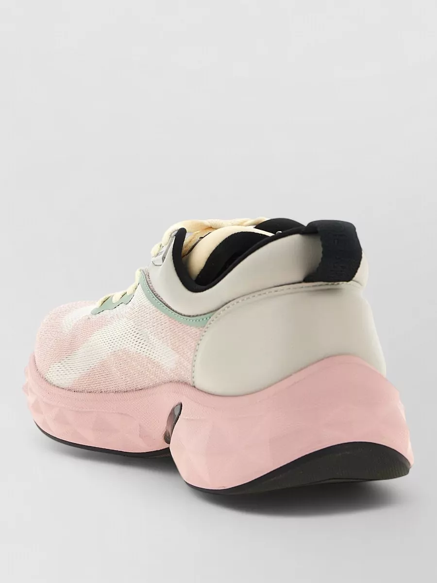 Jimmy Choo Diamond Run Sneakers Chunky Sole Charm Pull Tab