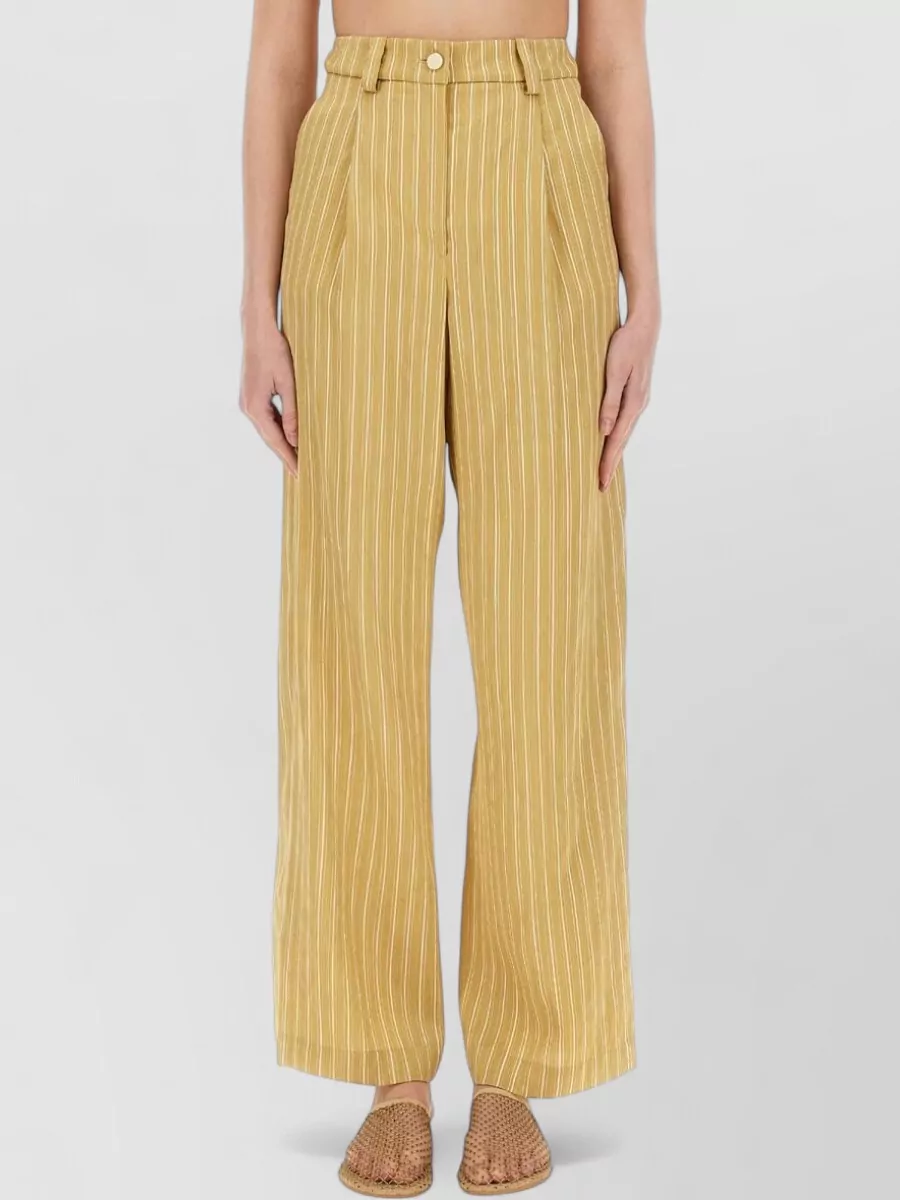 Alysi striped wide-leg trousers