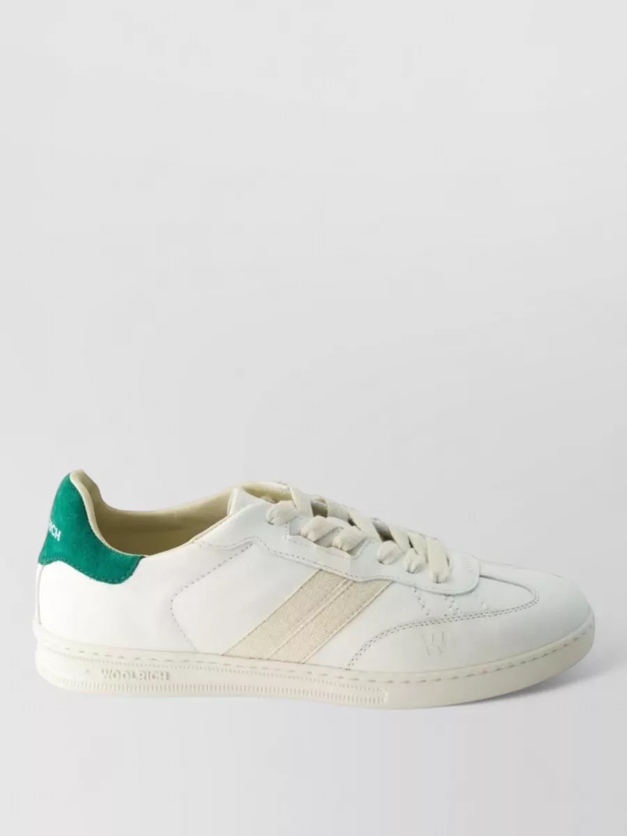 Woolrich Low Sneakers Contrasting Heel Tab Rubber Sole