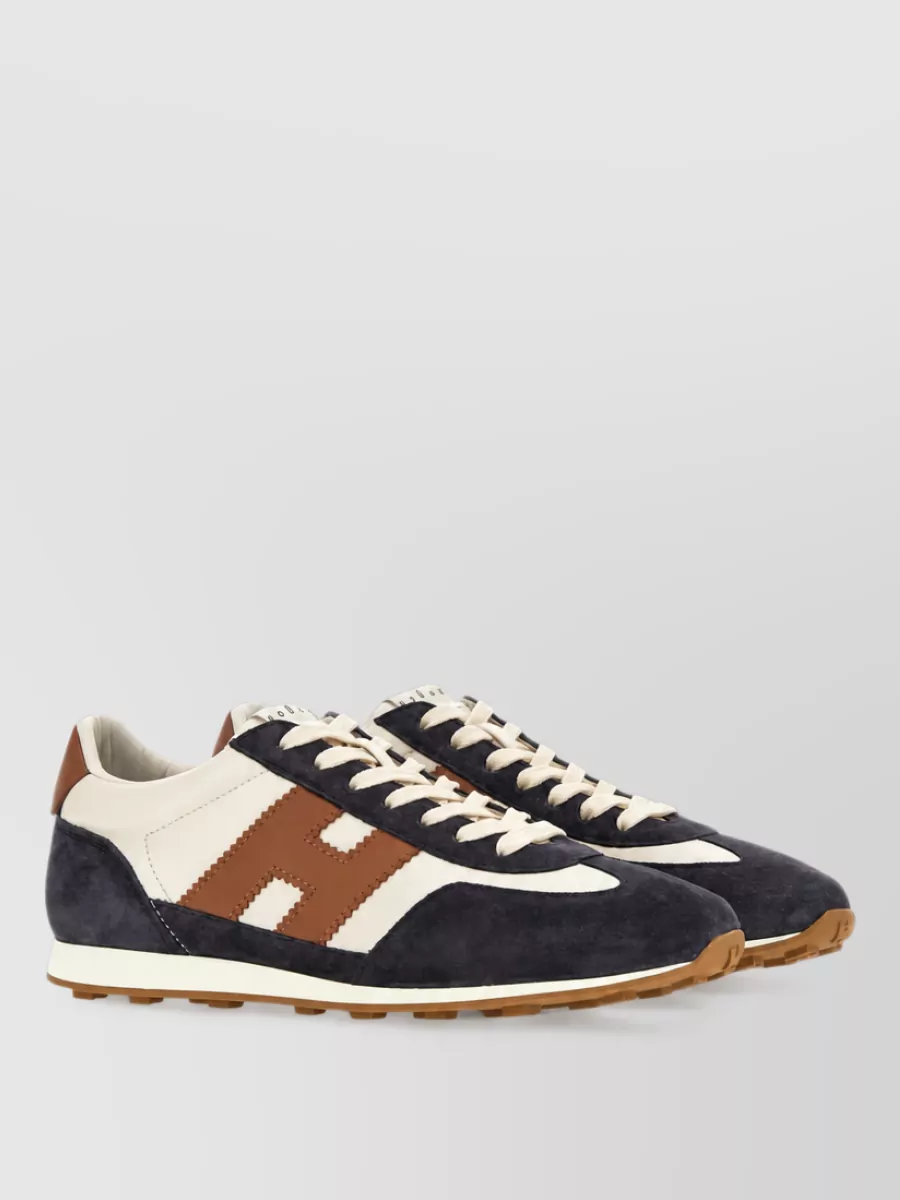 Hogan Leather low top lace-up shoes
