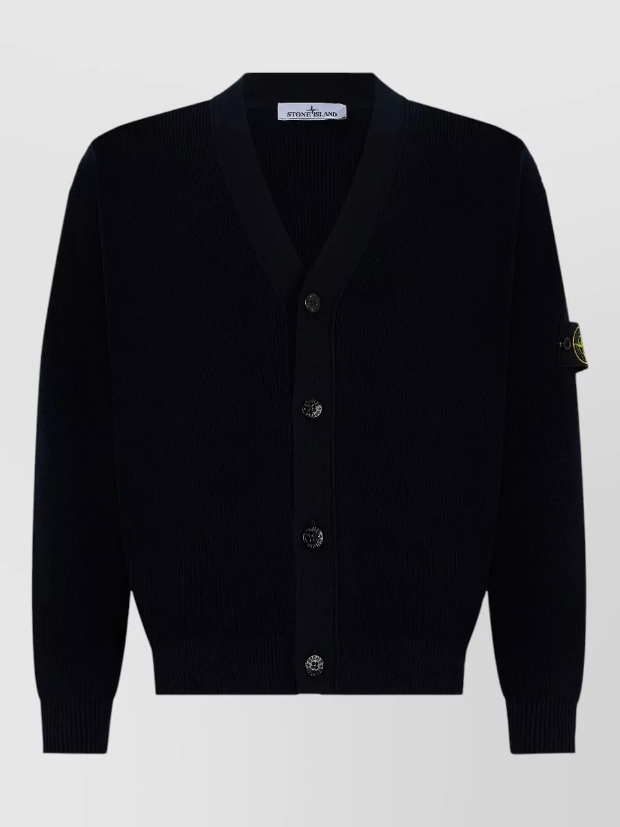Stone Island Cotton Shawl Collar Cardigan