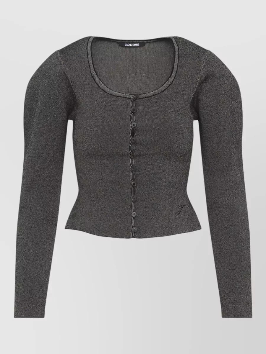 Jacquemus scoop neck fitted cardigan