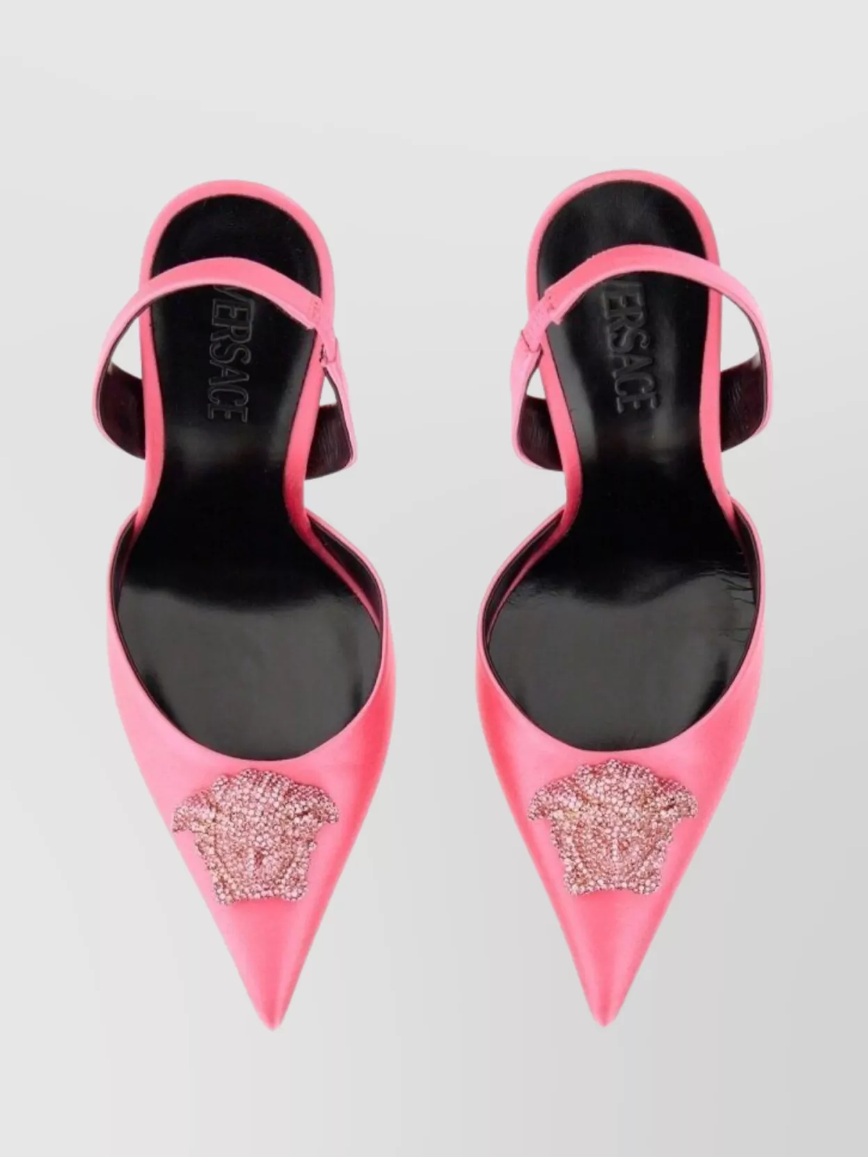 Versace Jellyfish Embellished Pointed Toe Sandals
