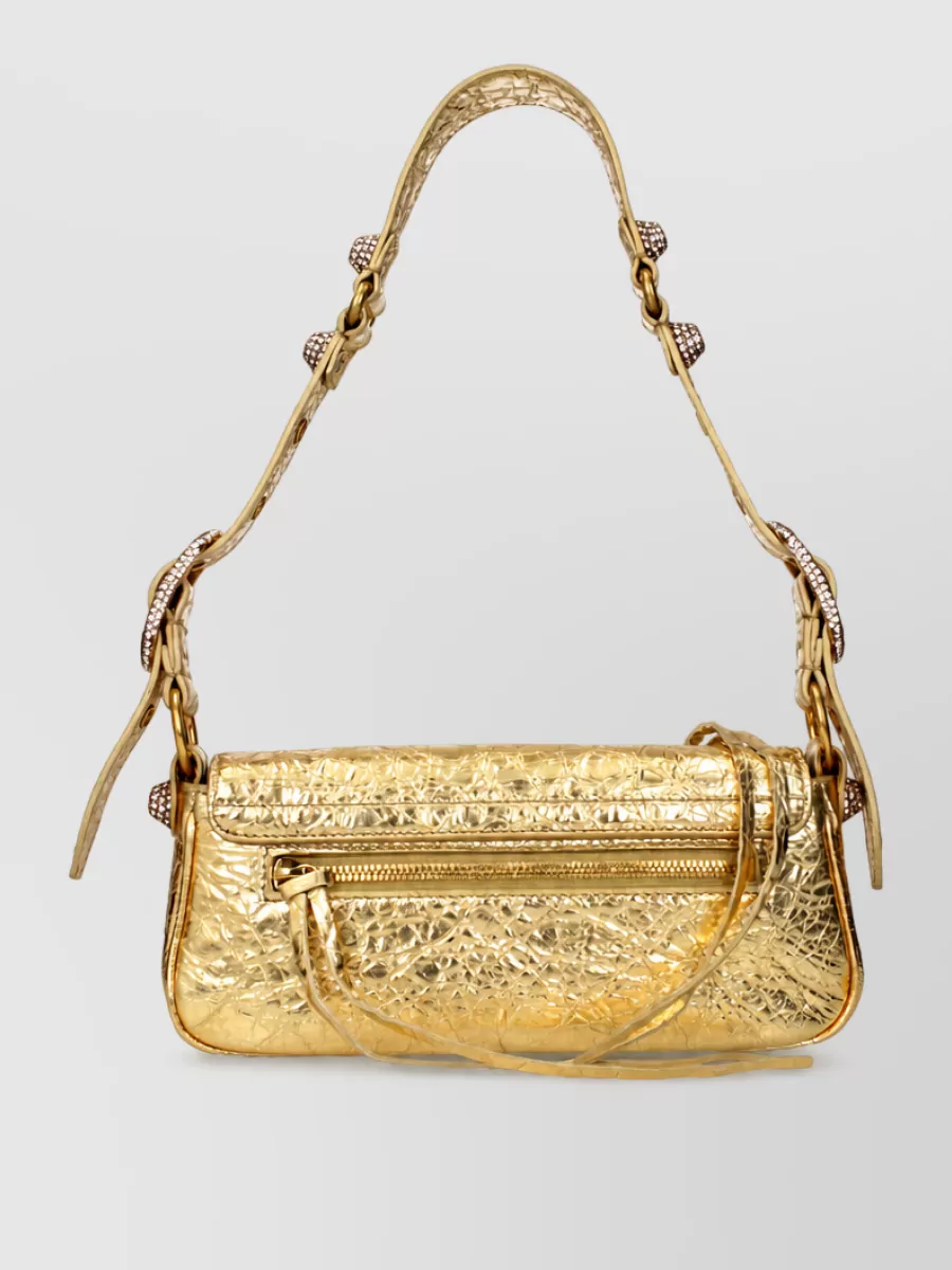 Balenciaga Le Cagole Leather Clutch Bag