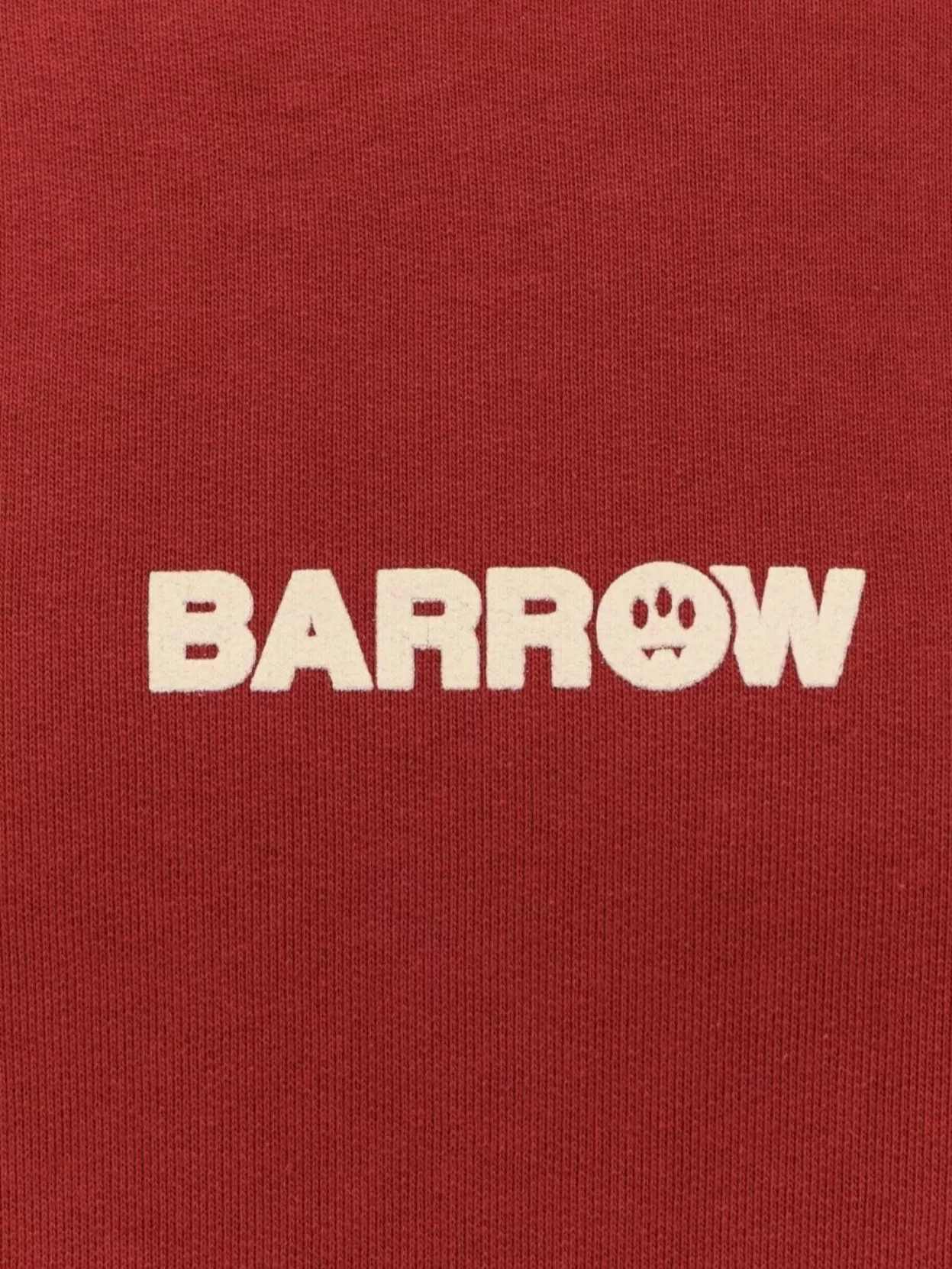 Barrow Cotton Sweatshirt With Hood And Graphic Back