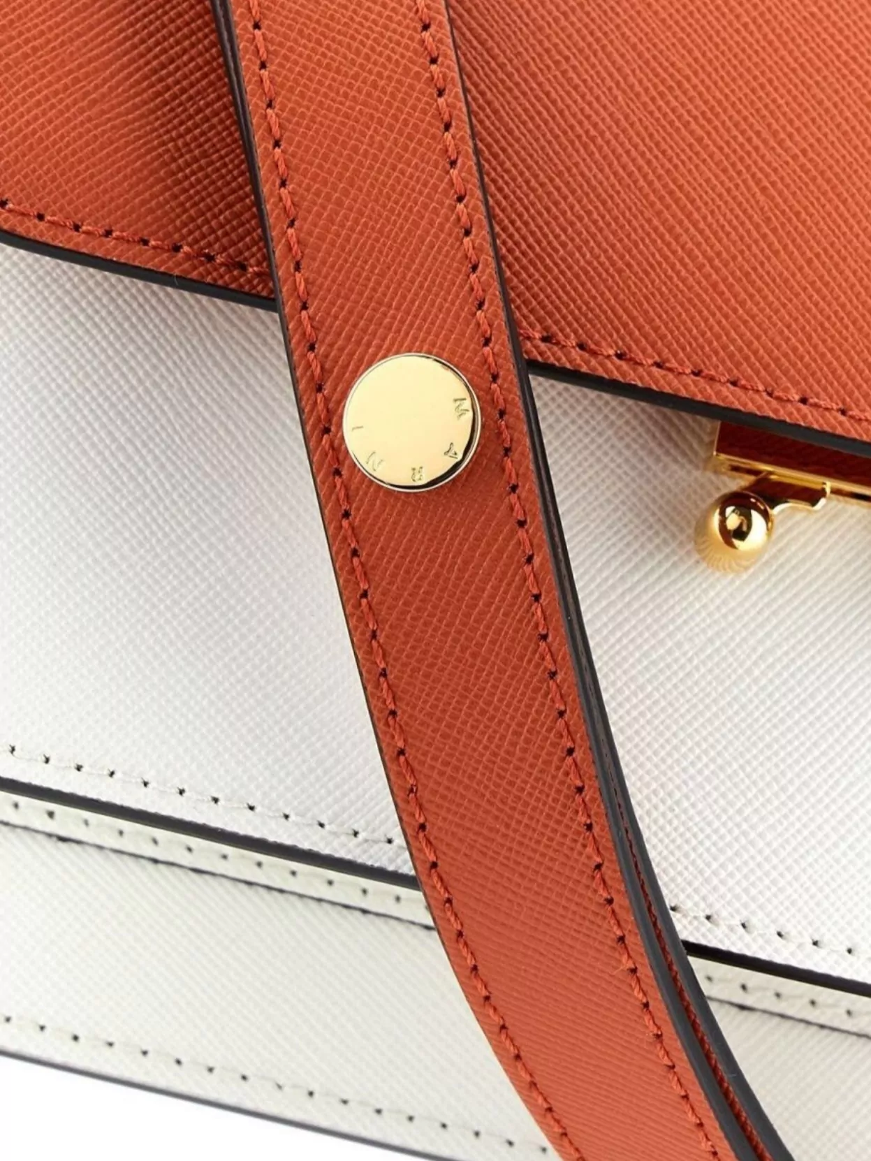 Marni Multicolor Leather Trunk Crossbody Bag