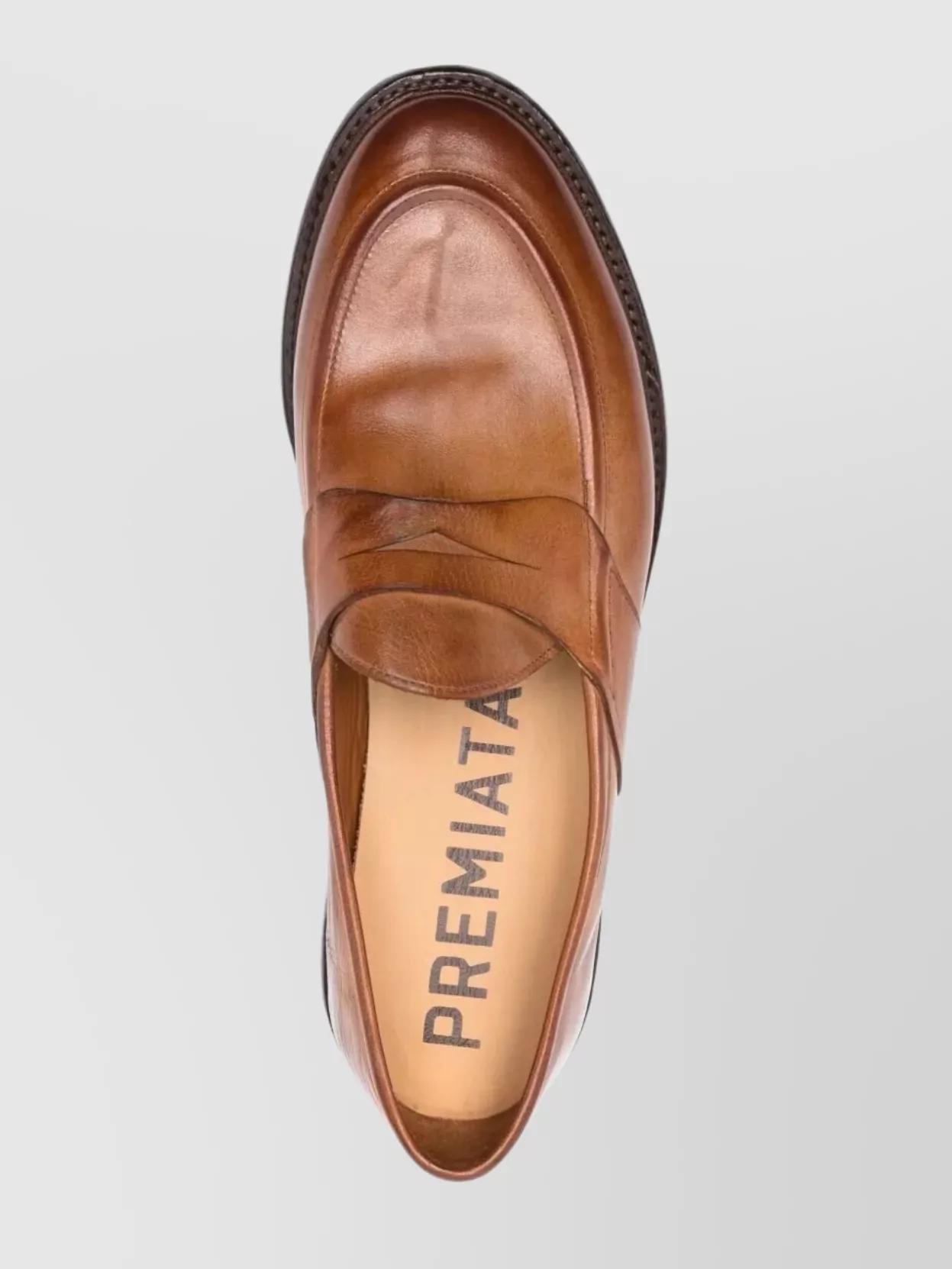 Premiata Laced Leather Penny Strap Shoes