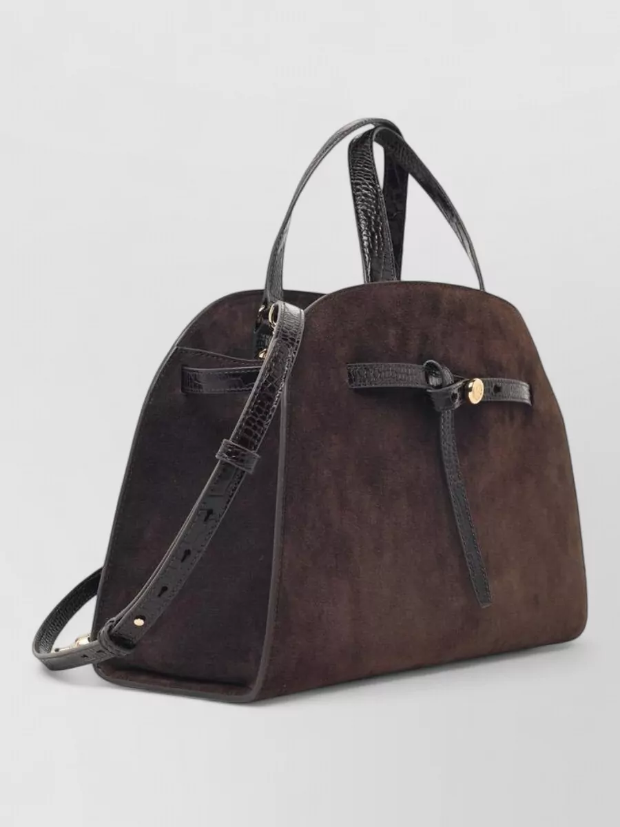 Tory Burch Romy Suede Top Handle Bag