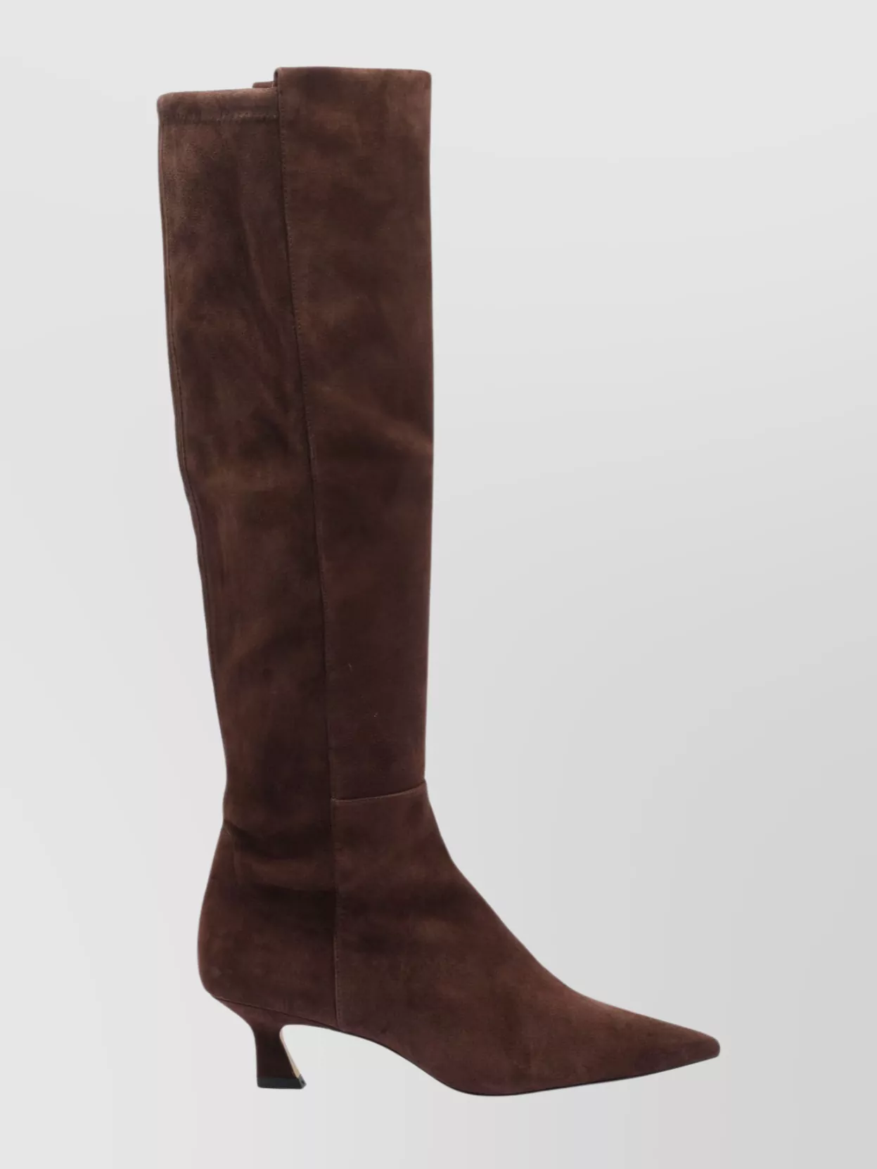 Stuart Weitzman Stylish Suede Ankle Boots With Block Heel In Brown