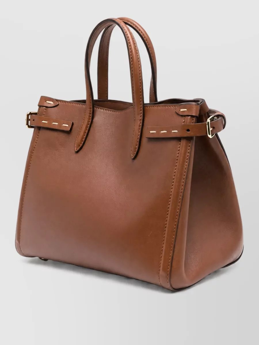 Valentino Leather Small Tote Bag