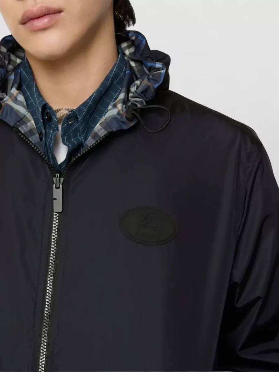 Burberry Hooded Reversible Jacket Check Pattern