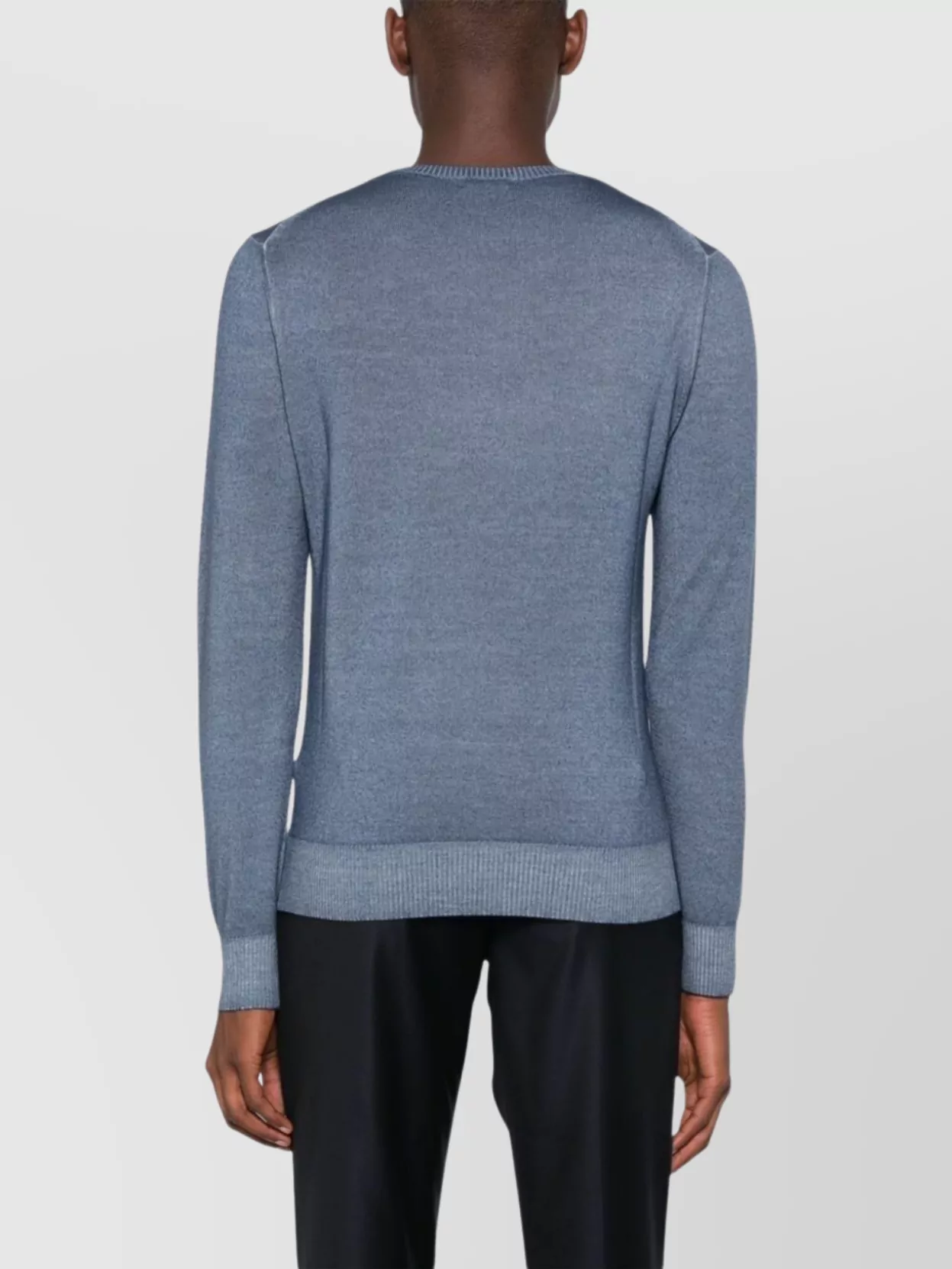Malo Virgin Wool Crewneck Knitted Sweater